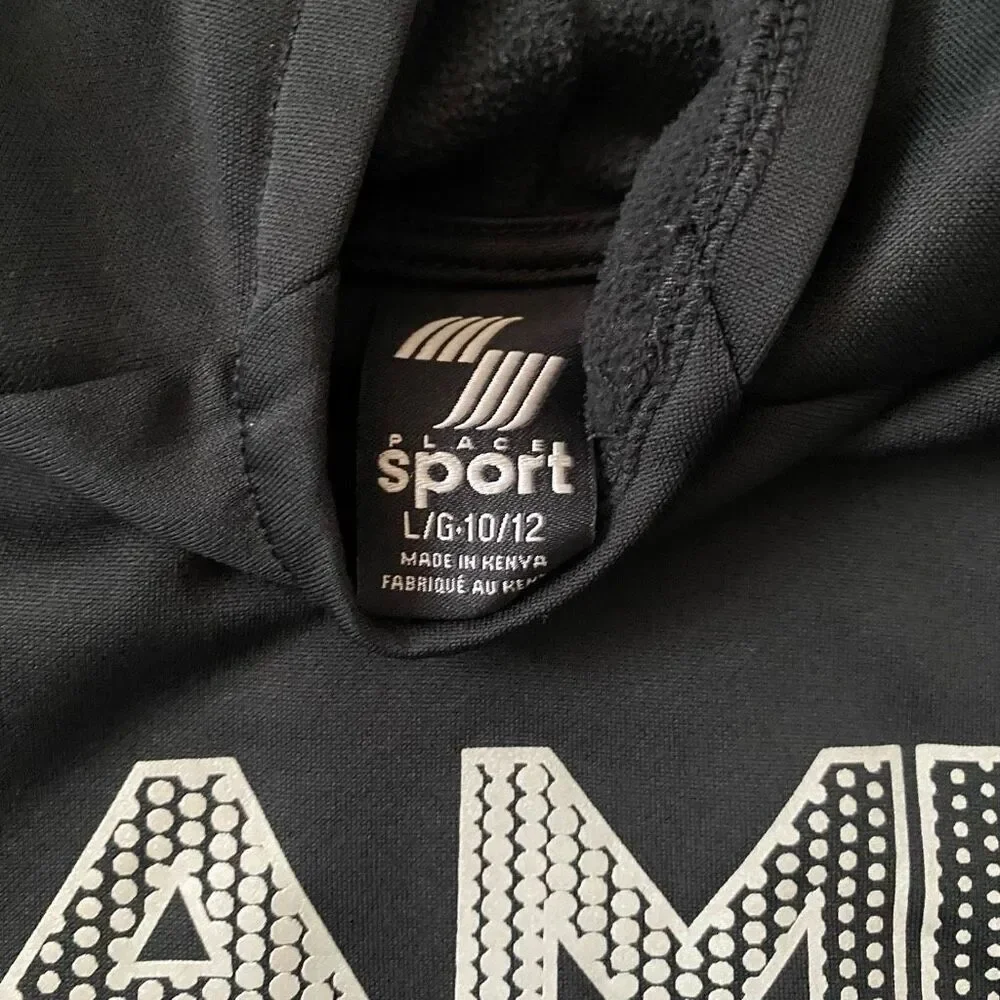The Childrens Place sport youth boys L 10-12 pullover game mode hoodie black